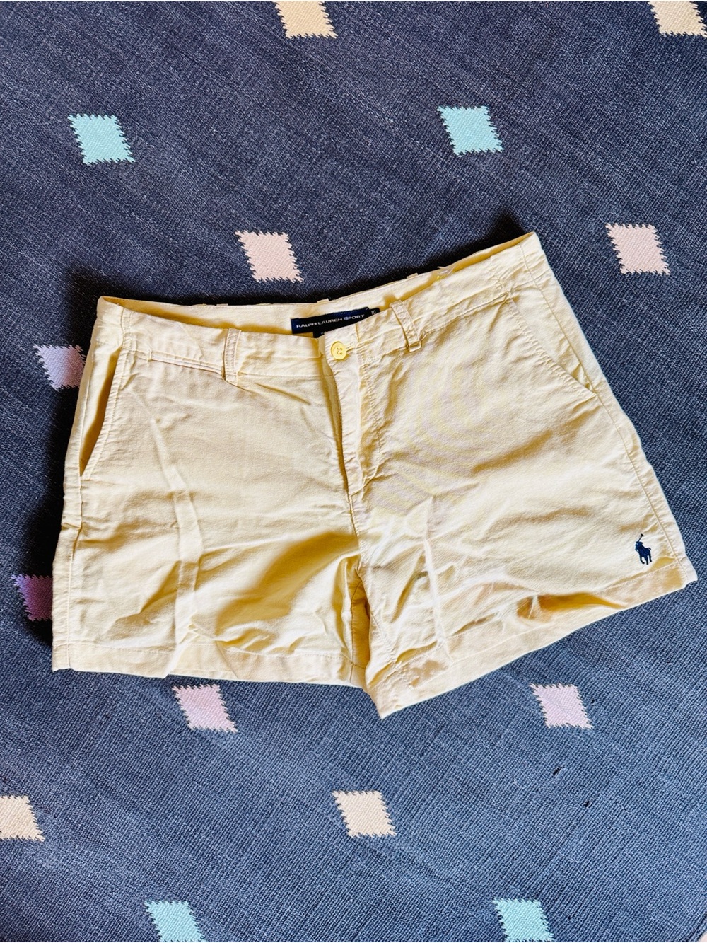 Vintage Yellow Women’s Oxford Shorts